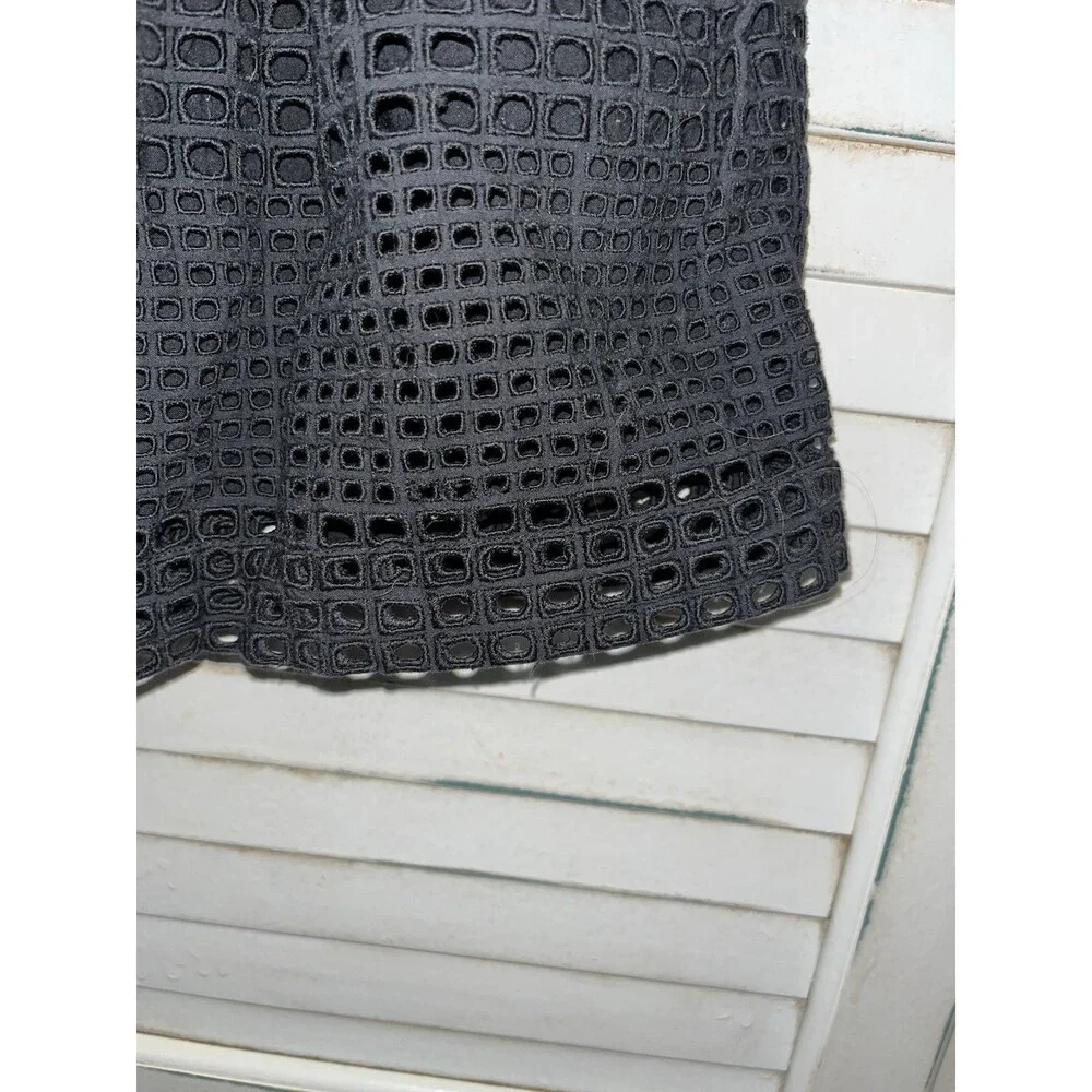 Madewell Black Beachhouse Eyelet Skirt Size M